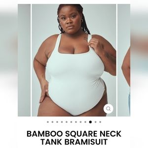 KLASSYNETWORK Bamboo Square Neck Brami Tank